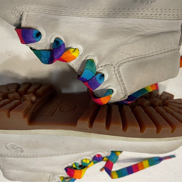 Timberland GS BIG Kids 11 inch Premium Waterproof Boots Medium Grey TB0A172F065 - Picture 7 of 14